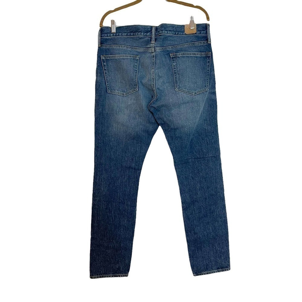 J. Crew 484 Slim-Fit High Rise Denim Straight Jeans Blue Men's Size 33 x 32 - Picture 4 of 15